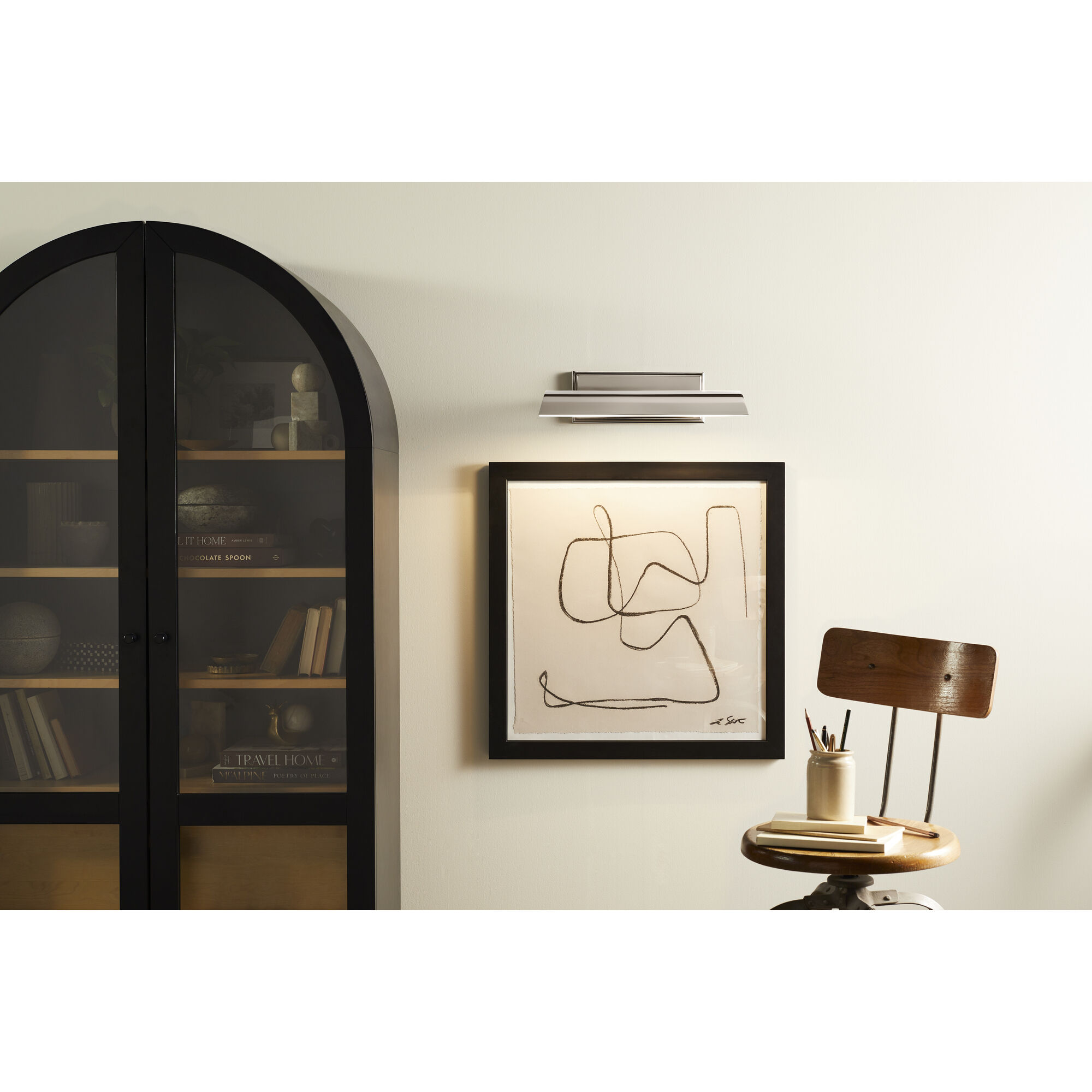 Carston 26 watt 18.25 inch Polished Nickel Picture Light Wall Light